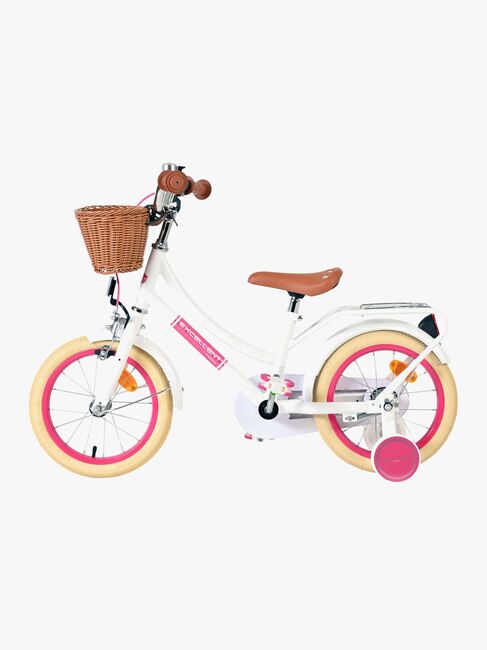 Volare Excellent Cykel med Kurv 14 Tommer, Hvid