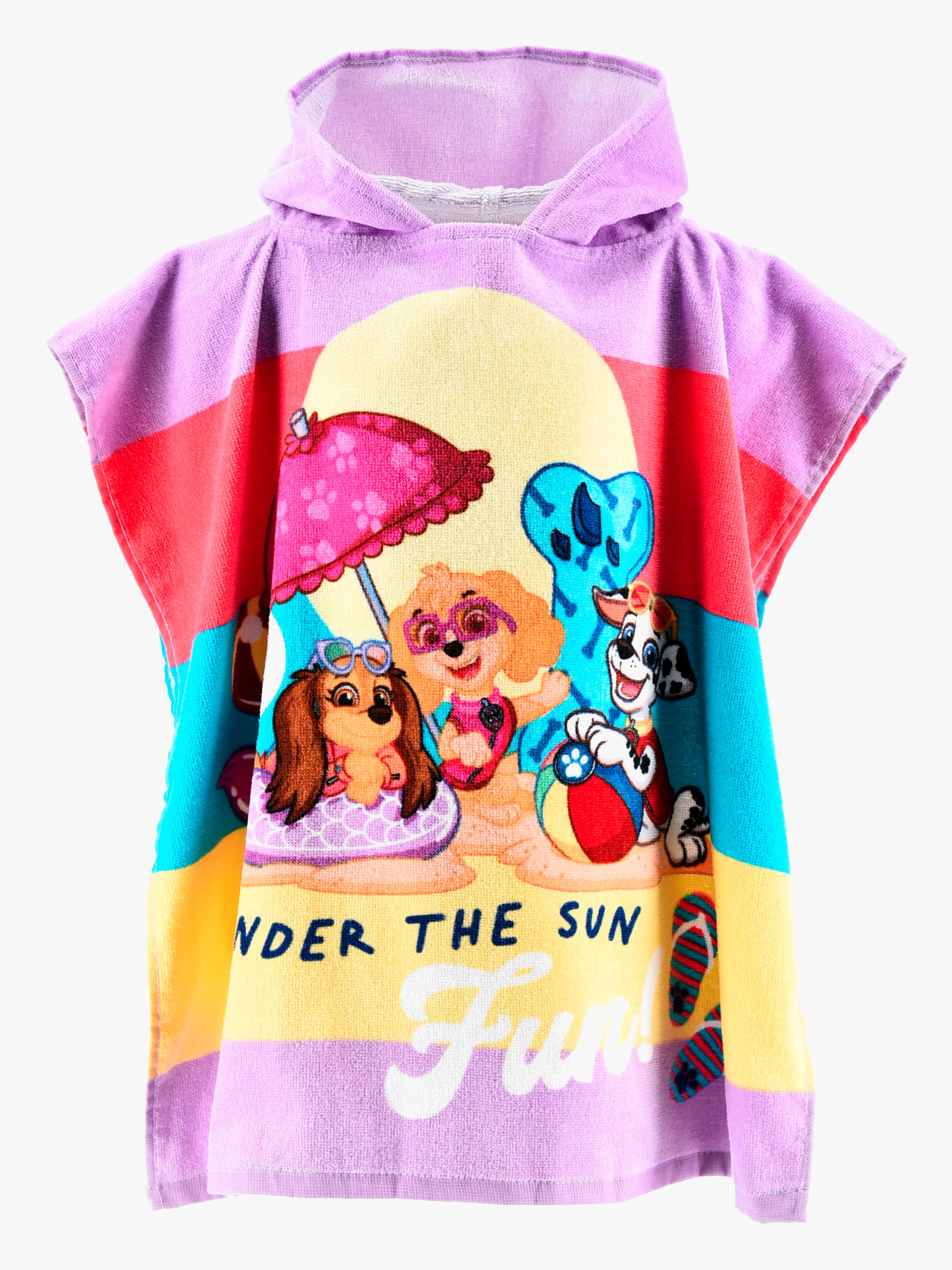 Paw Patrol Badeponcho 100% Bomuld, Lilla