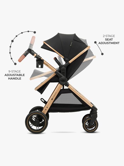 Kinderkraft ESME PRO 3-in-1 Duovogn Travelsystem, Pure Black