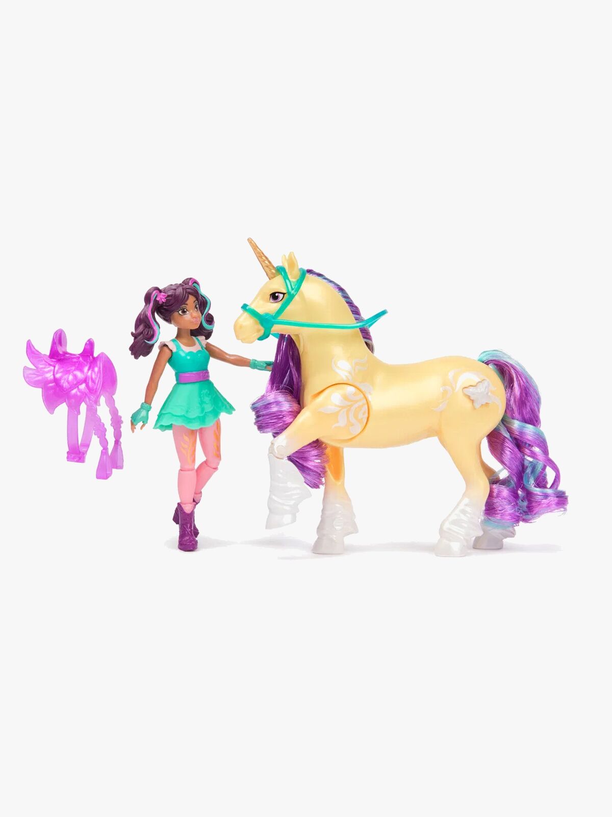 Unicorn Academy Figursæt Ava & Plant Magic Leaf