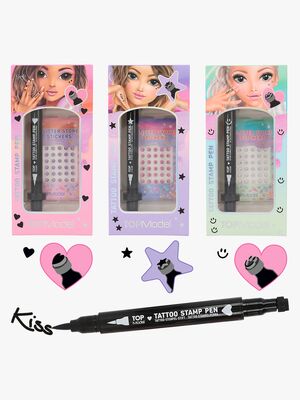 TOPModel Tatoveringspen med Stempel & Glittersten