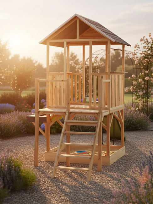 EXIT Panorama Legehus med Rutsjebane & Sandkasse 550