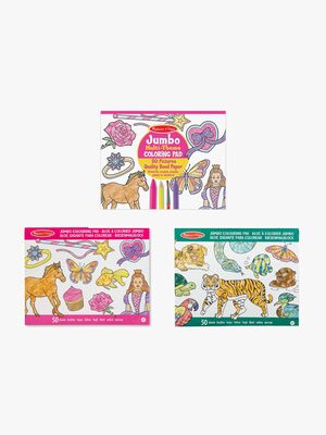 Melissa & Doug Malebøger Sæt - Princess, Animals og Multi-theme