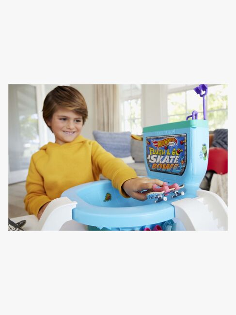 Hot Wheels Flush & Go Fingerskateboard inkl. Skatebowl