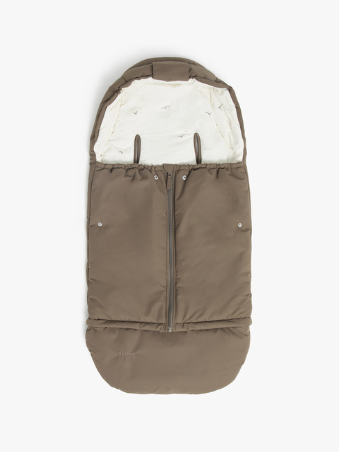 Beemoo Light Kørepose inkl. Forlængerdel, Taupe Swallow