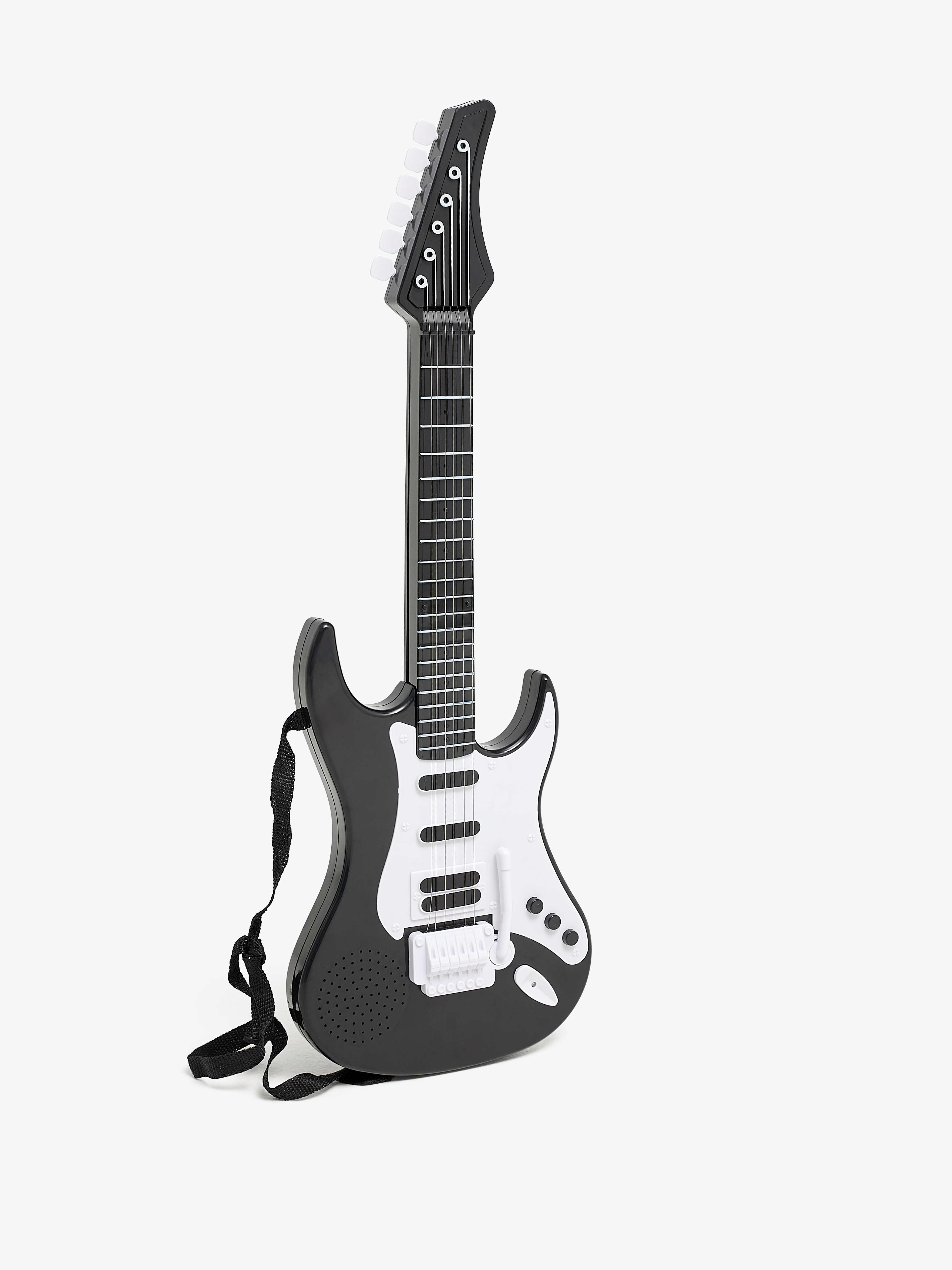 Cloudberry Castle Elguitar 56,5 cm, Sort/Hvid