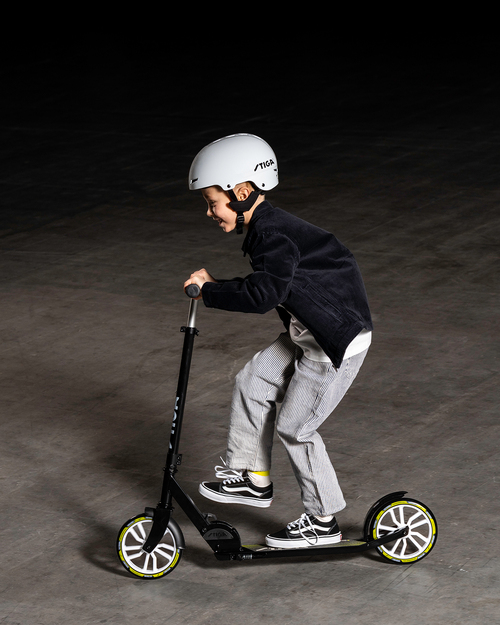 STIGA STR Løbehjul Route 200-S, Sort/lime