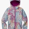 Burton Girls Crown Bonded Full-Zip Hoodie, Stout White Dots