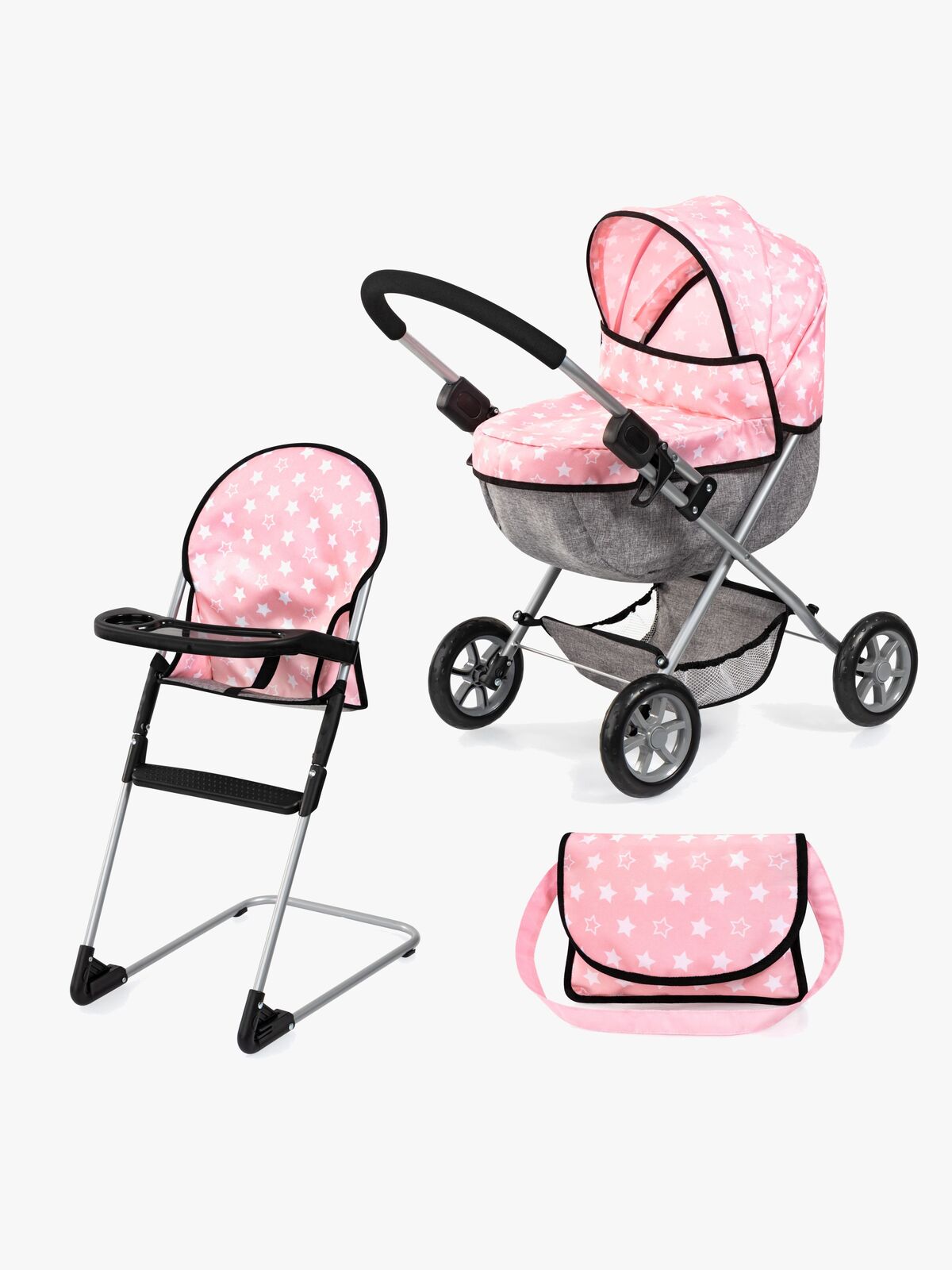 Bayer Design Dukkevogn Cosy Sæt, Soft Pink