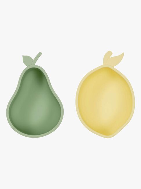 OYOY Lemon & Pear Snacks Skål, Yellow/Green