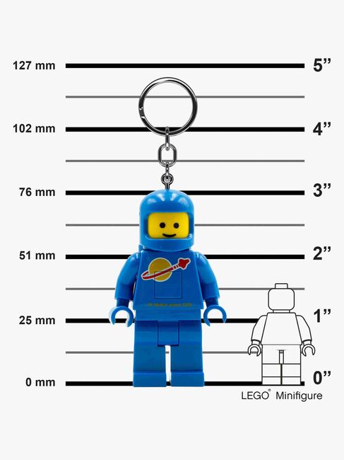 LEGO® Ikonisk Astronaut Nøglering med LED-lys, Blå