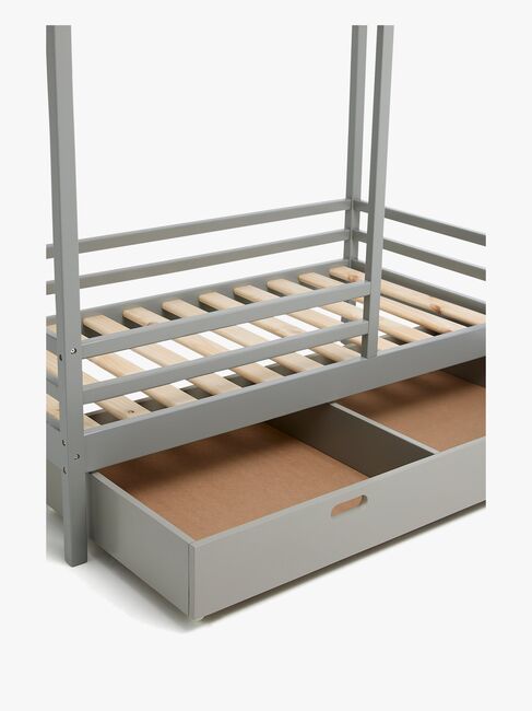 Minitude Nordic Jax Juniorseng 70x140 inkl. Sengeskuffe, Grå