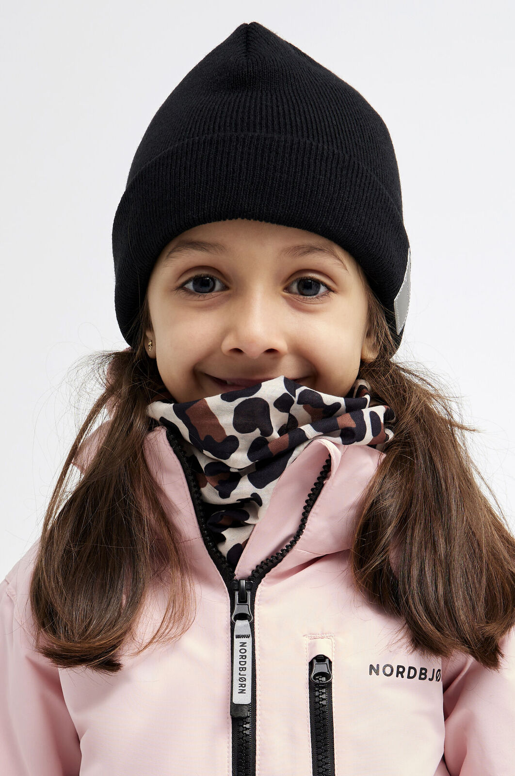 Nordbjørn Bjørli Halsedisse 2-Pak, Black/Leopardy Rustic Sandshell