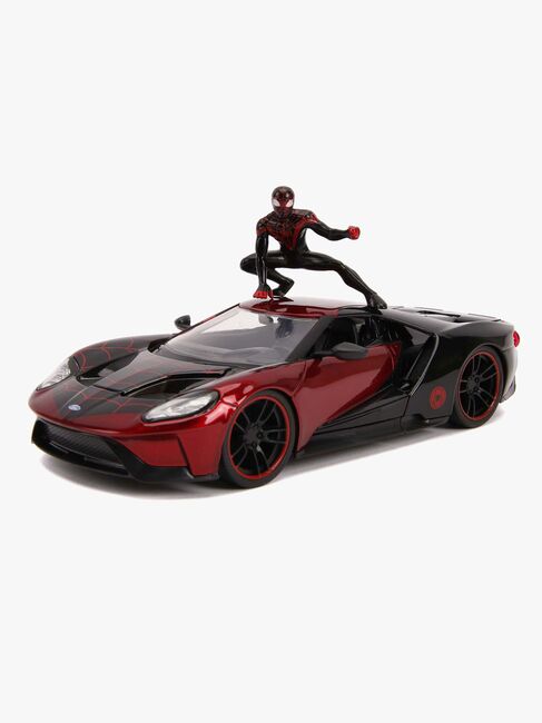 Jada Toys Spider-Man Bil med Figur Miles Morales 2017 Ford GT 1:2