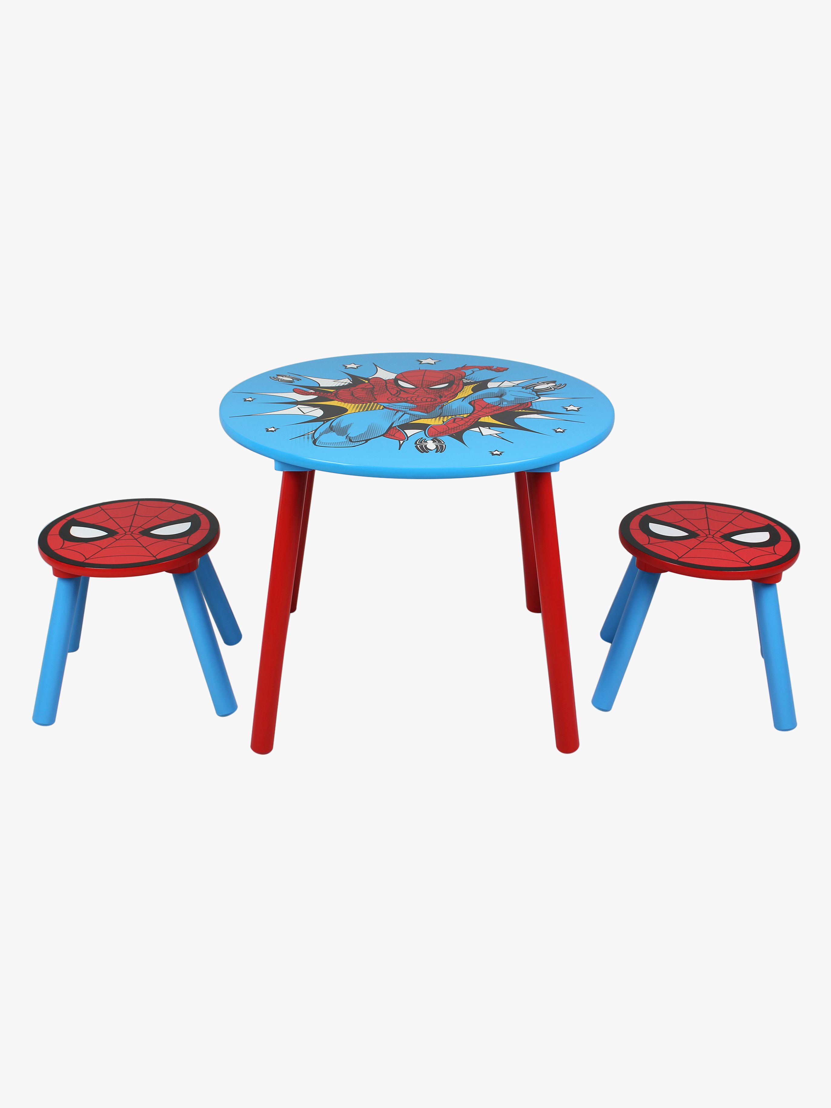 Marvel Spider-Man Bord & Stole, Blå/rød, Børnemøbler, Indretning børneværelse