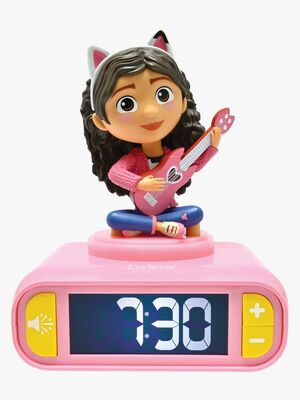 Gabby's Dollhouse Vækkeur med Natlampe 3D Design & Lydeffekter