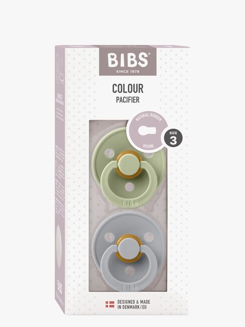 BIBS Colour Sut 2-Pak Latex Str. 3 Rund, Sage/Cloud
