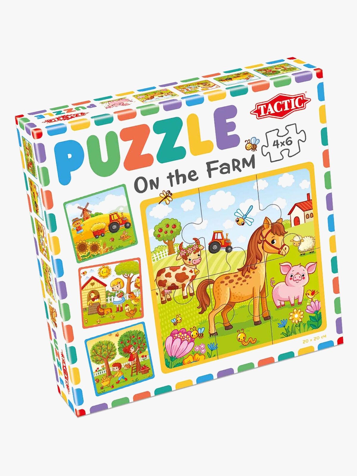 Tactic Puslespil Mit Første Puslespil - Farm, 4x6 Brikker