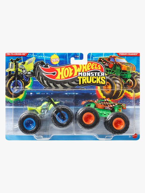 Hot Wheels Monster Trucks 1:64 2-pak Blandet Udvalg