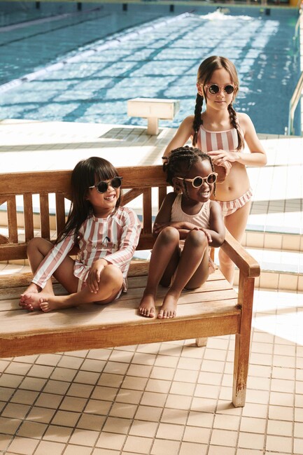 LIEWOOD Dagny Badesæt, Coral blush/creme de la creme stripe