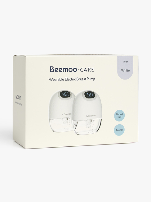 Beemoo CARE Wearable Slim Elektrisk Brystpumpe Dobbelt, White
