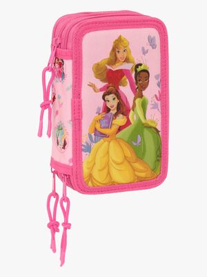 Disney Princess  Fyldt Penalhus med 3 Rum 37 Dele, Pink