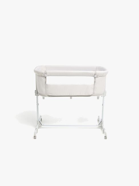 Beemoo CARE 2-i-1 Bedside Crib & Kravlegård, Light Grey