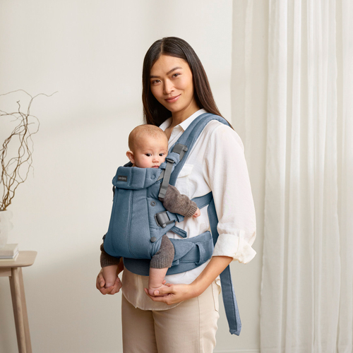 BabyBjörn Harmony Bæresele Woven, Blue Melange