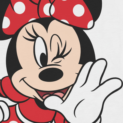 Disney Minnie Mouse T-shirt & Shorts Sæt, Hvid