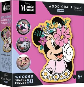Trefl Wood Craft Junior Minnie Mouse Puslespil 50 Brikker