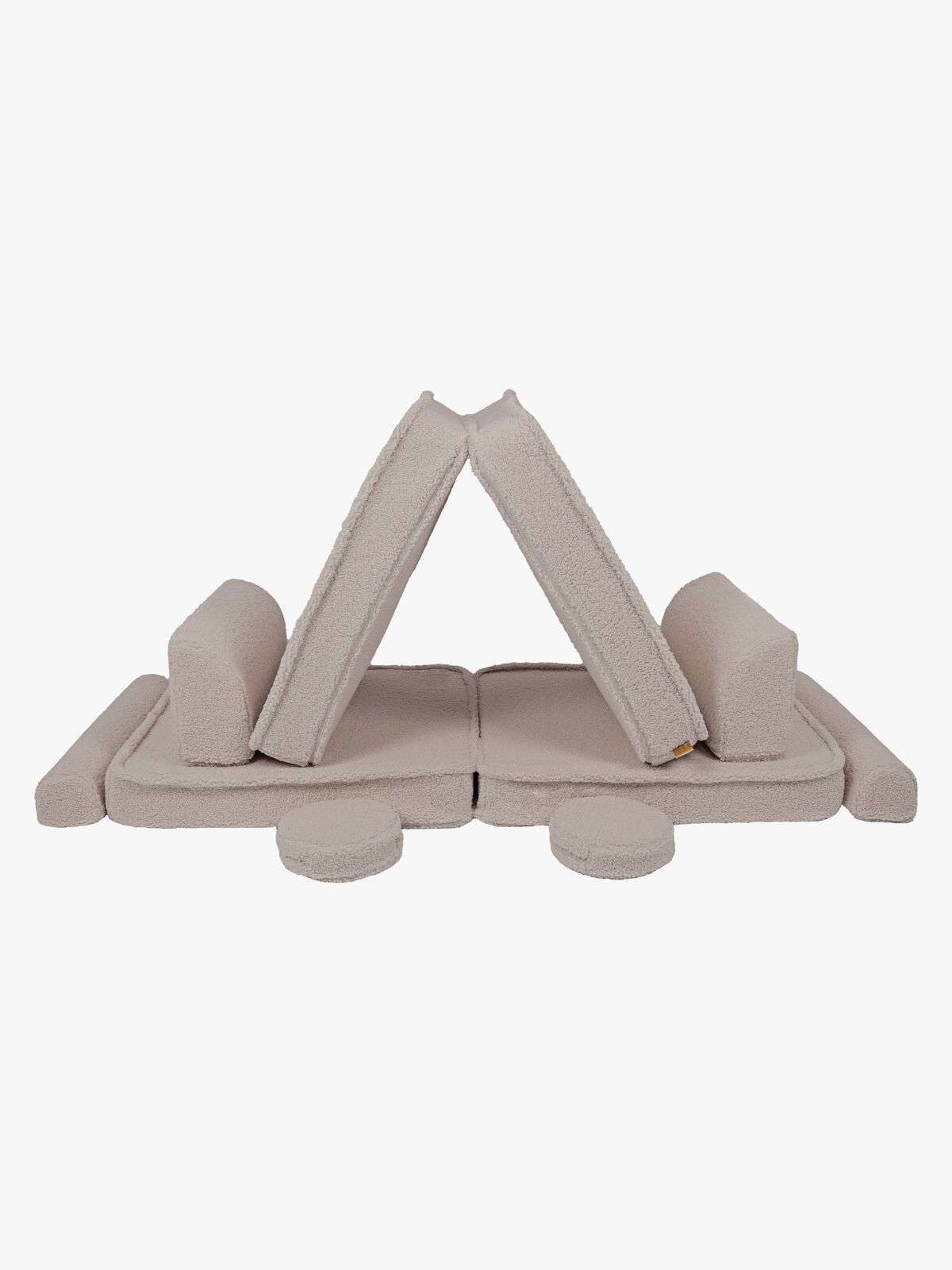 Meowbaby Play Bearly Premium  Bygbar Sofa, Lysegrå