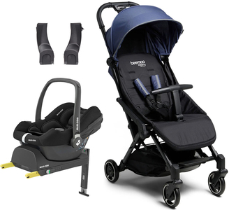 Beemoo Easy Fly Lux 3 Klapvogn inkl. Maxi-Cosi CabrioFix i-Size Autostol Baby & Base, Crown Blue