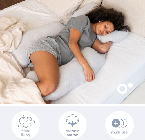 Doomoo Graviditetspude Maxi, Prikker grå