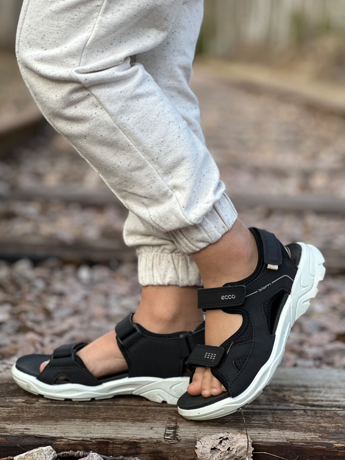 Ecco Biom Raft Sandaler, Sort