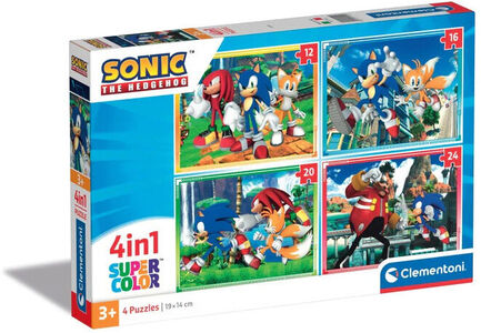 Clementoni Puslespil Sonic 4-in-1