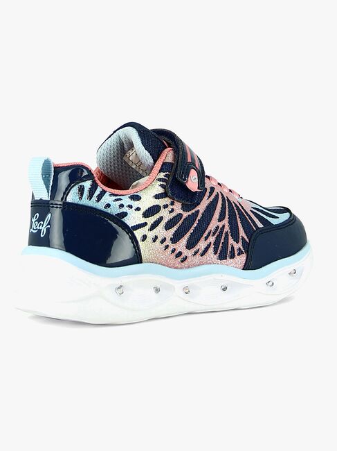 Leaf Malmen Blinkende Sneakers, Navy/Pink