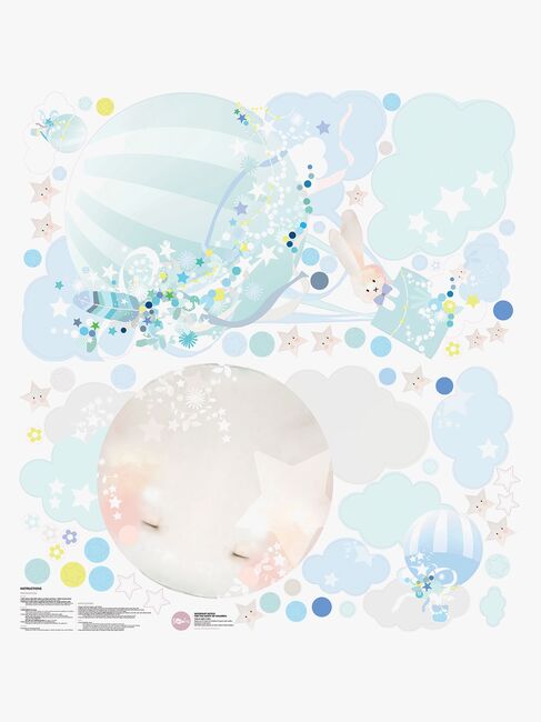 Schmooks Wallsticker Hot Air, Blue
