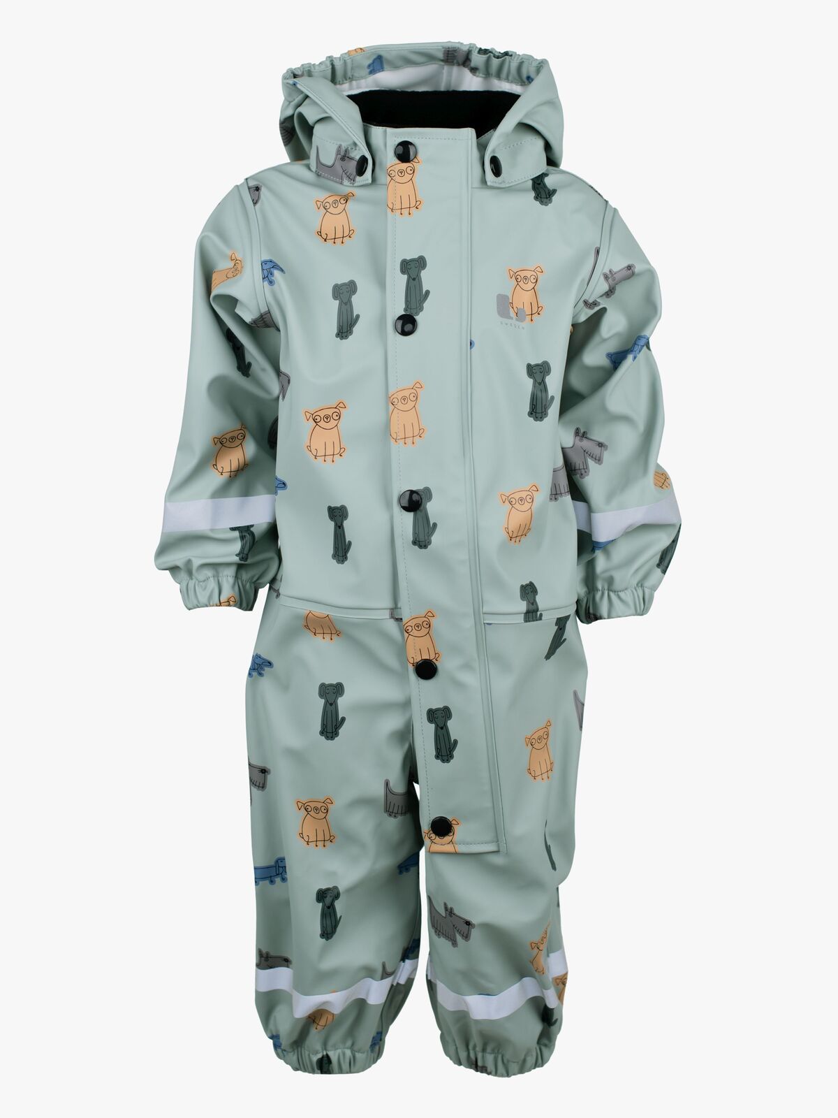 Lindberg Vattholma Regndragt, Grøn/Grå