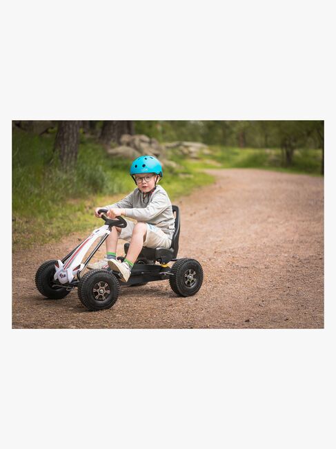 Alex's Garage Pedalbil Go-kart, Hvid