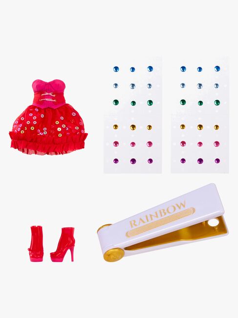 Rainbow High Be Dazzling Vivienne Rouge Modedukke Vivienne Rouge, Röd