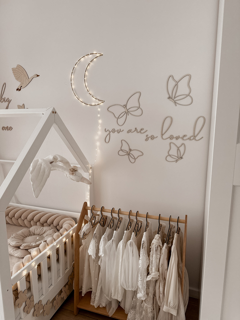 lis wycina You Are So Loved 3 Vægdekoration Sommerfugle