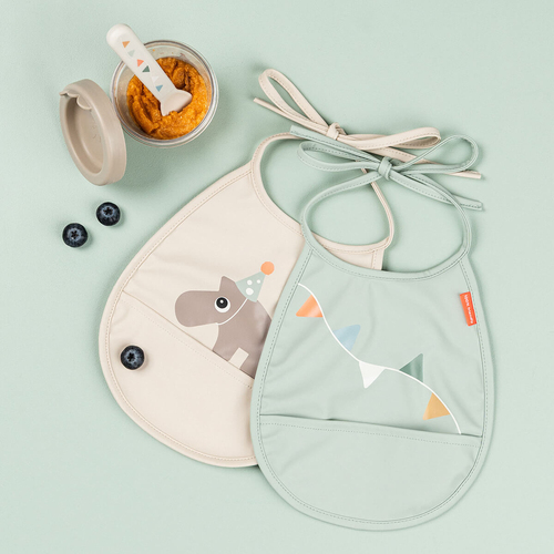 Done By Deer Celebration Tiny Pocket Hagesmæk 2-pak, Sand