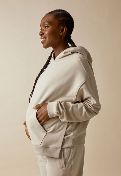 Boob BFF Boxy Hoodie, Putty