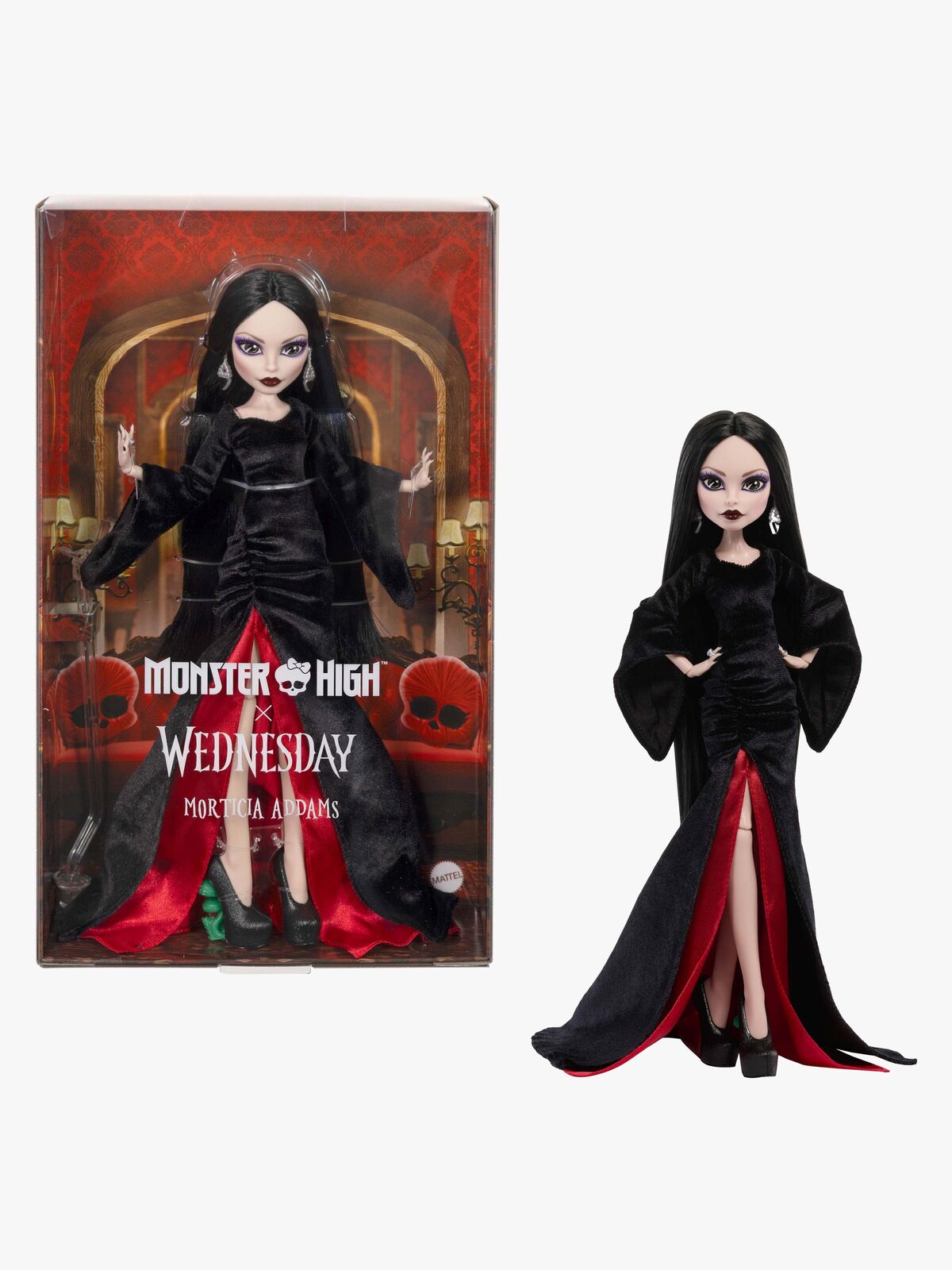 Monster High Wednesday Modedukke Morticia