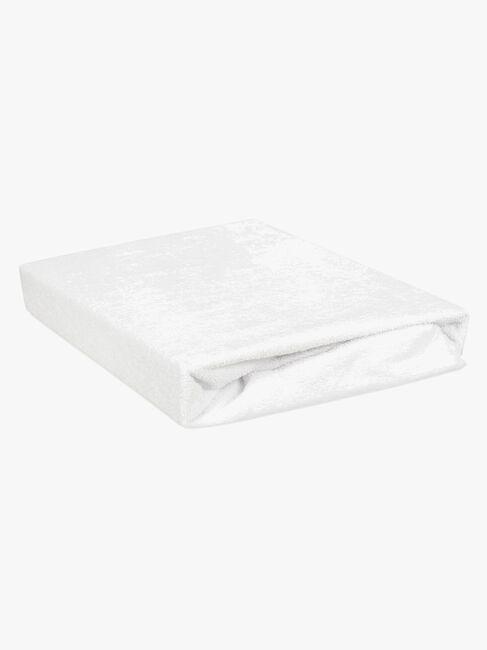 BabyMatex Frotte Vandtæt Stræklagen til Tremmeseng 40 x 90 cm, Hvid