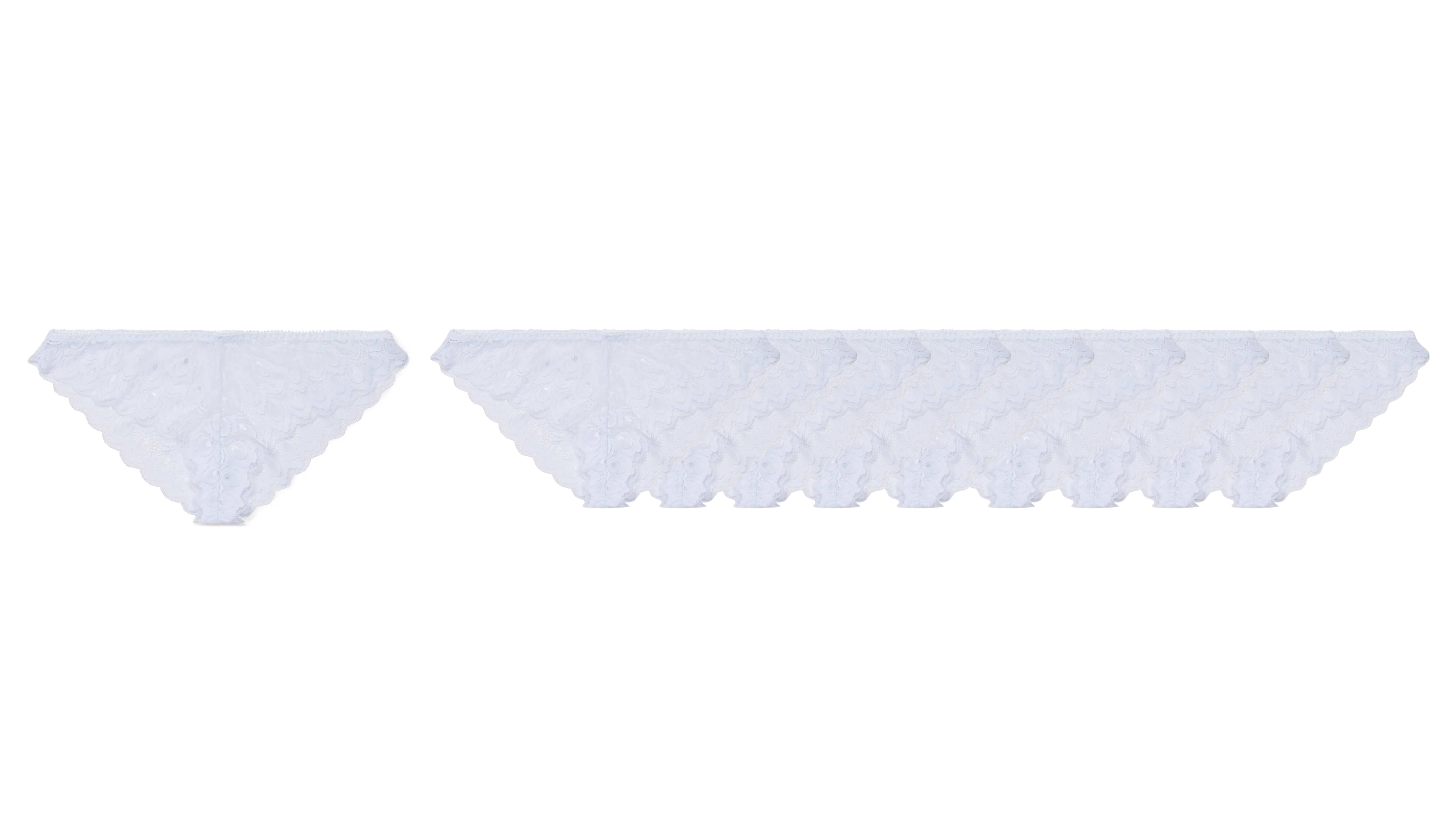 Milki Hipster Underbukser 10-pak Str. L, White
