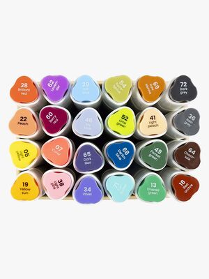 Creativ Company Alkoholbaserede Illustrationstuscher Farve 24st