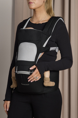 Beemoo CARE Carry Comfort Air 4-in-1 Bæresele & Hoftesæde, Black