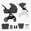 Kinderkraft YOXI 2-in-1 Duovogn, Moonlight Grey