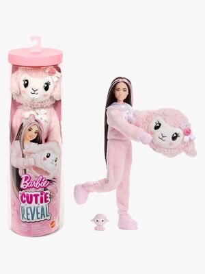 Barbie Cutie Reveal Sweet Bows Dukke Lam, Pink